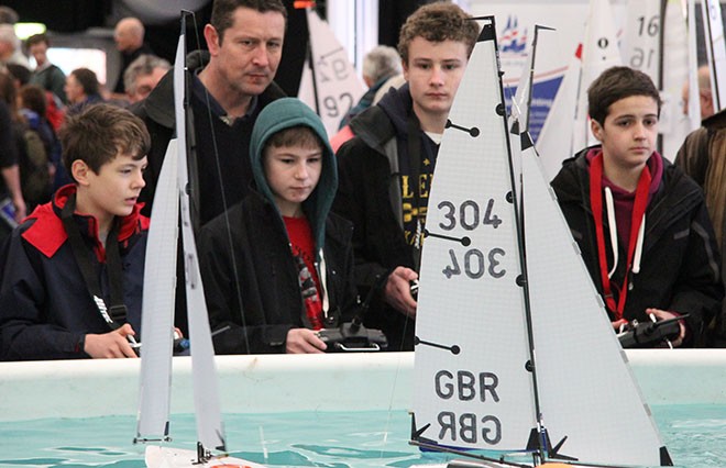 Concentration in the Prestart - RYA Dinghy Show 2013 © Sail-World.com http://www.sail-world.com
